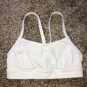 white lulu lemon sports bra